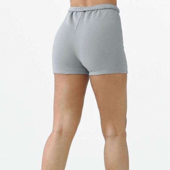 Joah Brown Fitted Terry Sweat Short Grey S/M NWT - Picture 2 of 6